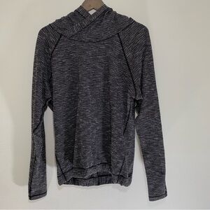 Lululemon Athletica healthy heart pullover Black Gray Hoodie